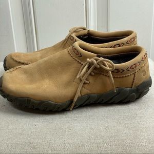 Teva Leather Moki Shoes Size 8